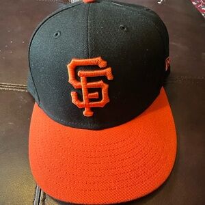 New Era Black and Orange 59FIFTY Cap